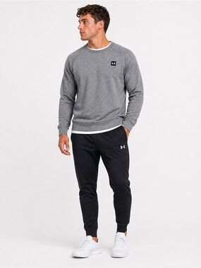 Under Armour Men's/Unisex Rival Fleece Crewneck Sweatshirt - Grey - size M - EUC